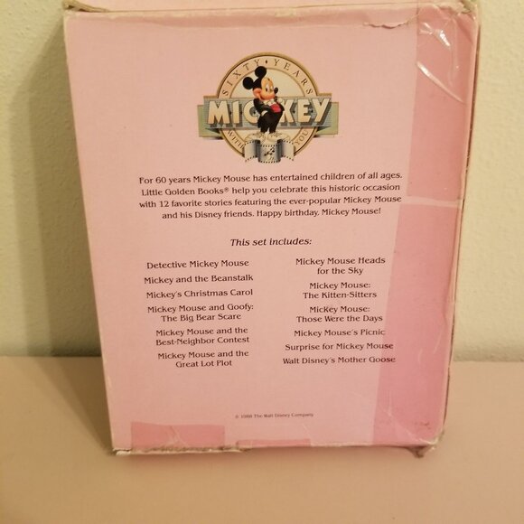 Happy 60th Birthday Mickey Mouse 11 Little Golden Book Lot - Picture 5 of 6
